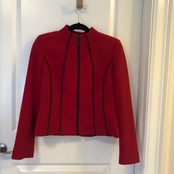 Kasper Women's Red Blazer/Jacket (Size 6) - Like New - Picture 1 of 3